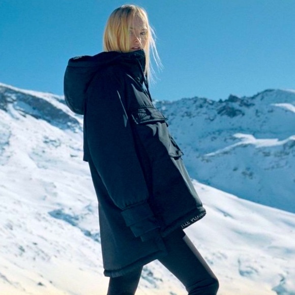 Zara Recycled Capsule Padded Parka Small Medium - Picture 15 of 16